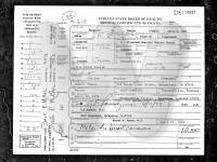 Death Certificate for Margaret E. Towler (Reckley)