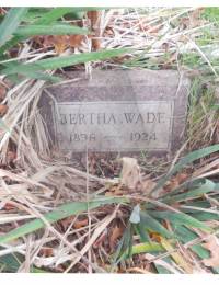 Bertha Wade Headstone 1896 - 1924