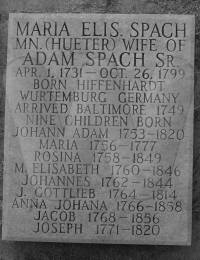 Maria Elisabeth Spach&#039;s Headstone, 2nd image