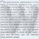 Frederick Hoffman&#039;s Obituary, 01 March 1889
