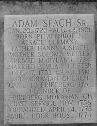 Adam Spach Headstone