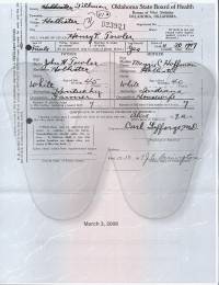 Birth Certificate Henry Preston Towler