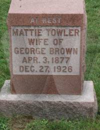 Mattie Towler&#039;s Headstone