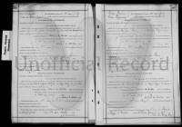 Marriage Record for James Arbuckle and Rebecca Carmichael